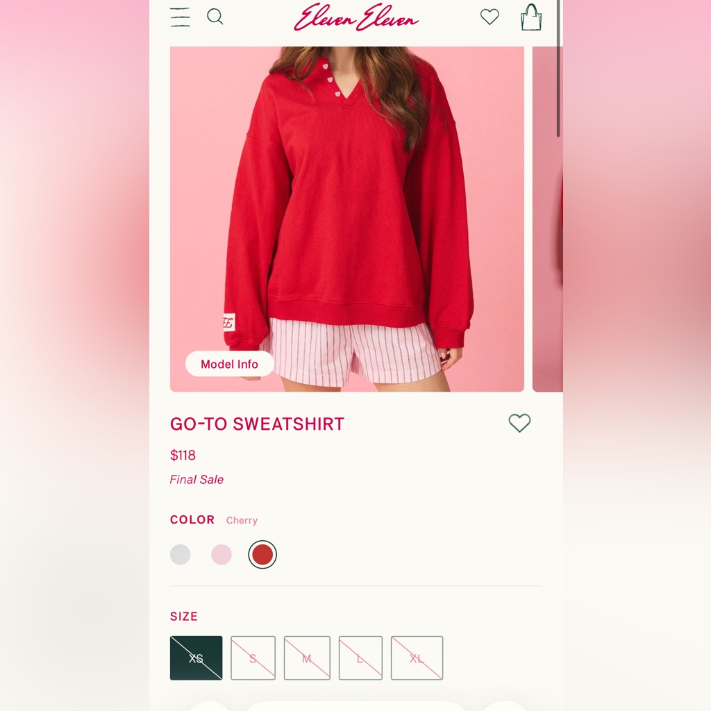 Eleven Eleven Sweatshirt New